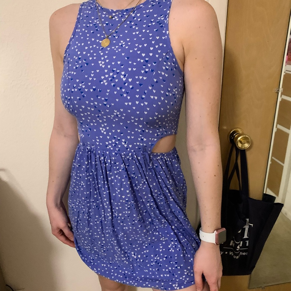 Blue Hearts Skater Dress